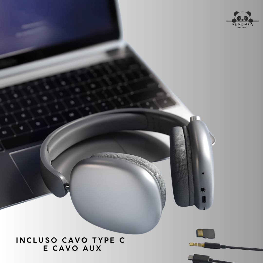 Cuffie wireless - design leggero e piegabile, microfono integrato, compatibile con cavo aux